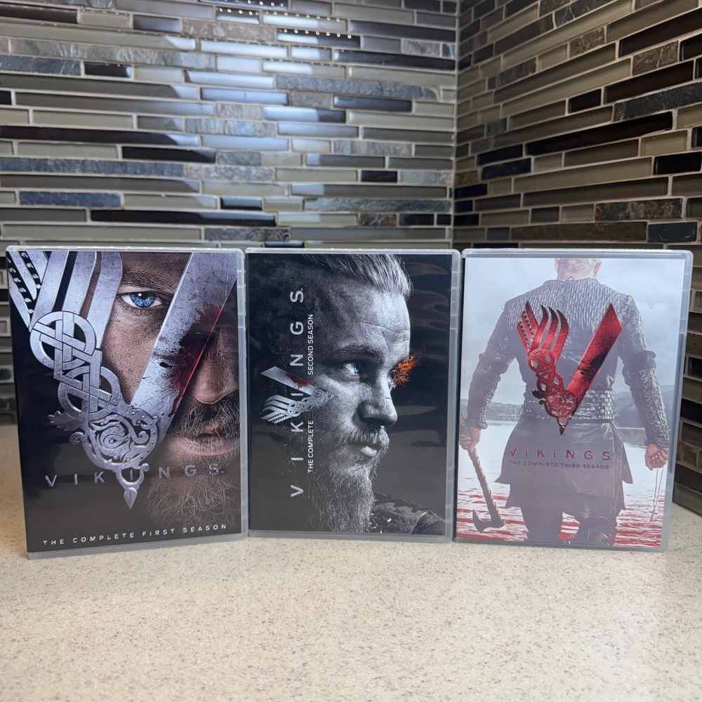 Vikings TV Series The Complete Seasons 1-3 DVD Bundle 9-Disc Set